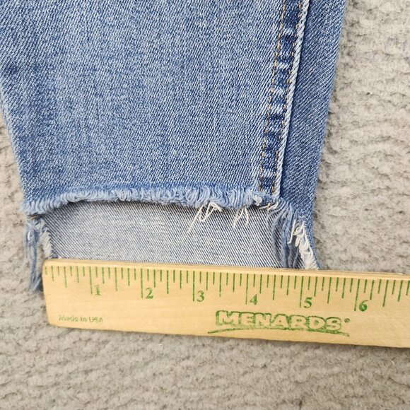 Maurices Jeans Womens 6 High Rise Ankle Straight Leg Button Fly Distressed Jeans - Picture 6 of 16
